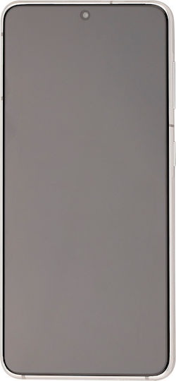 Asamblare OLED cu ramă Samsung Galaxy S21 5g Aftermarket Plus Alb Fantomă