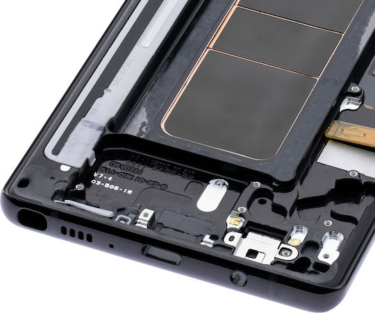 Oled Assembly cu ramă Samsung Galaxy Note 8 Service Pack Negru Midnight