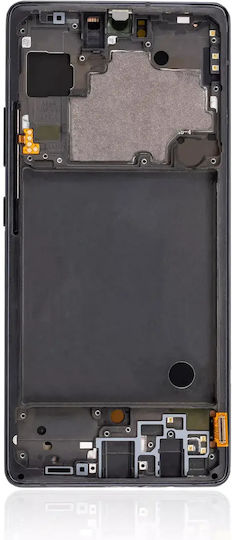 OLED Montage Rahmen Samsung Galaxy A71 5G A716U 2020 Service Pack Prism Cube Schwarz