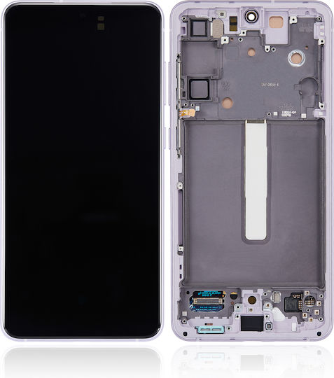 Oled Asamblare Cu Ramă Samsung Galaxy S21 Fe 5g Versiunea US și Internațională Service Pack Lavandă