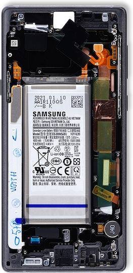 Oled Assembly Frame Samsung Galaxy Note 9 Service Pack Midnight Black