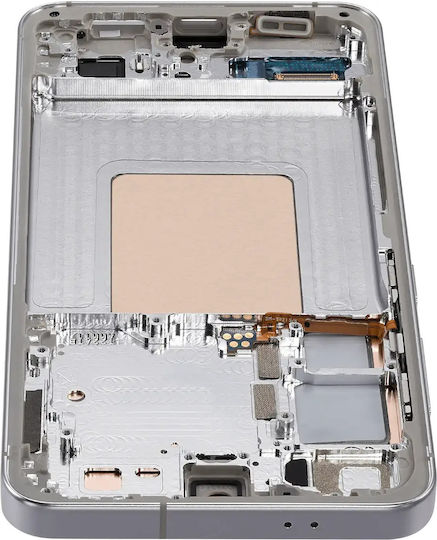 OLED Ersatzbildschirmrahmen Samsung Galaxy S24 5G US & Internationale Version Service Pack Marmor Grau