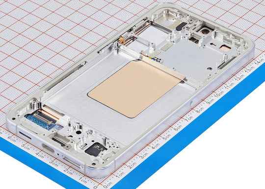 OLED Ersatzbildschirmrahmen Samsung Galaxy S24 5G US & Internationale Version Service Pack Marmor Grau