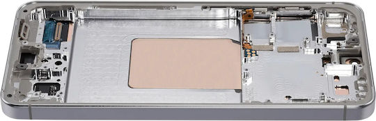 OLED Ersatzbildschirmrahmen Samsung Galaxy S24 5G US & Internationale Version Service Pack Marmor Grau