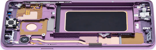 OLED Ersatzbildschirm für Samsung Galaxy S9 Plus mit Rahmen Lila