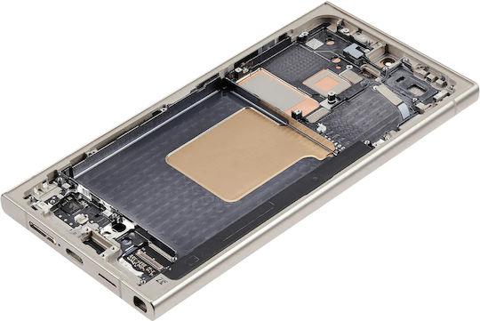 Ansamblu OLED cu ramă Samsung Galaxy S24 Ultra versiunea US și internațională aftermarket Plus 120hz Gri Titan