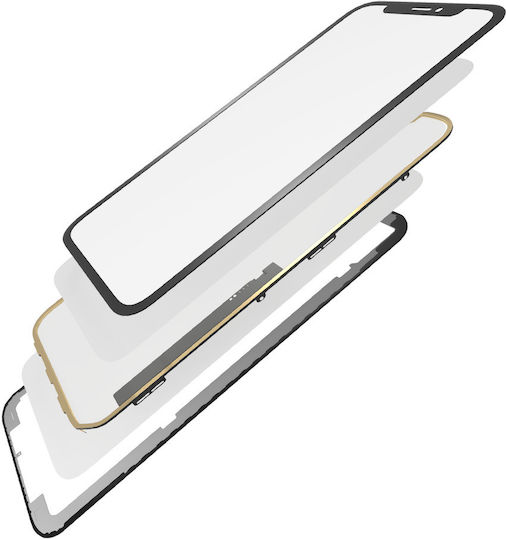 Glass Digitizer Flex No Oca și Ramă Preinstalată Iphone Xr Calitate Premium 4 În 1 2 Pachet