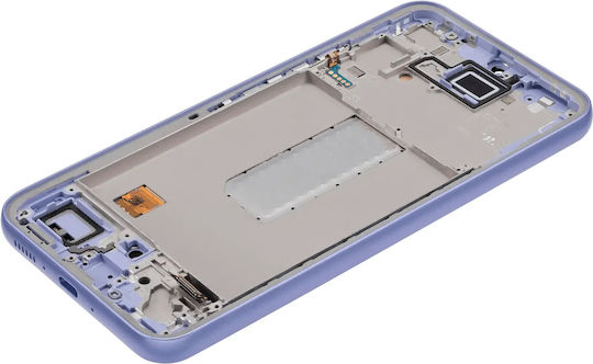 OLED Ersatzbildschirm mit Rahmen Kompatibel Samsung Galaxy A34 5G A346 2023 Service Pack Lila