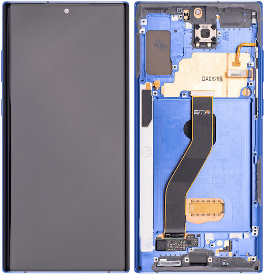 OLED Асембли Рамка Samsung Galaxy Note 10 Plus 5G Aftermarket Plus Син