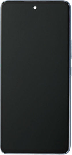 Oled Ersatzbildschirm Rahmen Samsung Galaxy A53 5G A536 2022 Service Pack Blau