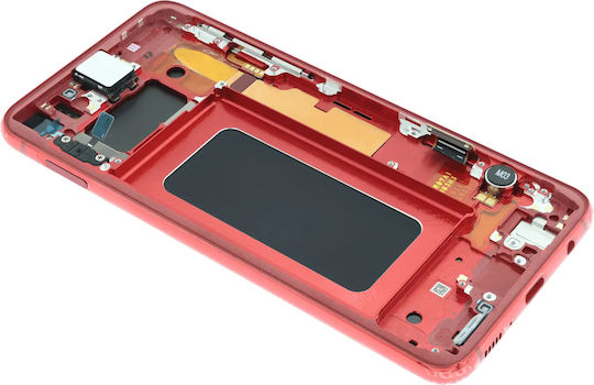 Oled Asamblare cu Ramă Samsung Galaxy S10e Service Pack Roșu Cardinal