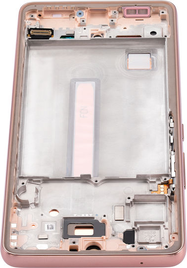 OLED Ersatzbildschirm mit Rahmen Samsung Galaxy A53 5G A536 2022 Service Pack Pfirsich