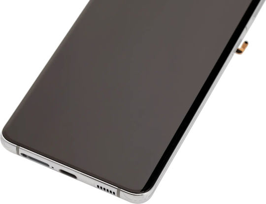 Oled Asamblare cu ramă Samsung Galaxy S21 Ultra 5g Aftermarket Plus 120hz Argintiu Fantomă