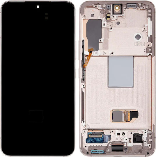 Oled Assembly Frame Samsung Galaxy S22 5g Service Pack Pink Gold