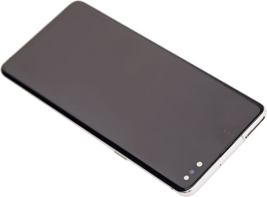 OLED Montage Rahmen Samsung Galaxy S10 5G Service Pack Kronen Silbern