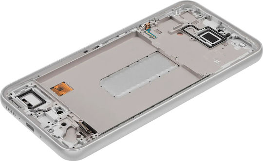 Oled Assembly Frame Compatible Samsung Galaxy A34 5g A346 2023 Service Pack Silver