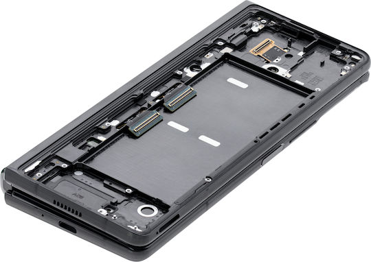 Вътрешен OLED модул с рамка Samsung Galaxy Z Fold 2 5G US & International Service Pack Mystic Black Black Hinge