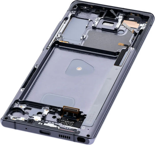 OLED модул с рамка Samsung Galaxy Note 20 5G Aftermarket Plus Mystic Gray