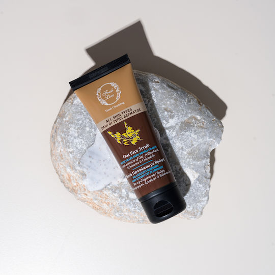 Fresh Line Oat Κρέμα για Scrub Προσώπου 75ml