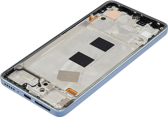 OLED Ersatzbildschirm für Xiaomi Redmi Note 13 4G mit Rahmen Plus Eisblau