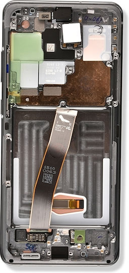 OLED модул с рамка Samsung Galaxy S20 Ultra 5G Service Pack Космически сив