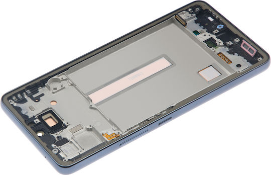 OLED Ersatzbildschirmrahmen Samsung Galaxy A53 5G A536 2022 Service Pack Schwarz