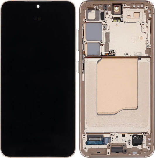 Oled Assembly Frame Samsung Galaxy S25 5g Us & International Aftermarket Plus Pink Gold
