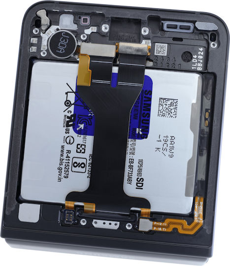 Вътрешен OLED модул с рамка Samsung Galaxy Z Flip 5 5G US и International Service Pack Сив