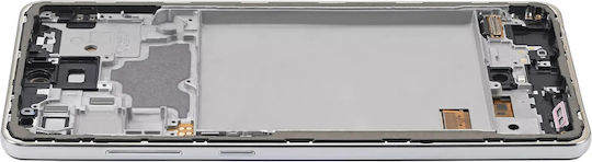 Oled Assembly Frame Samsung Galaxy A72 A725 2021 Aftermarket Plus Awesome White