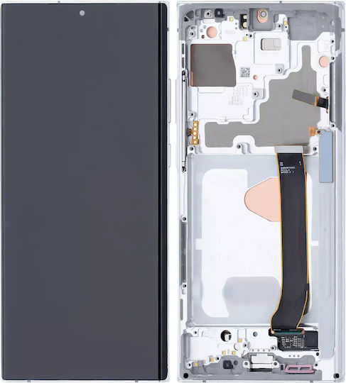 Oled Асембли Рамка Samsung Galaxy Note 20 Ultra 5g Service Pack Мистик Бял