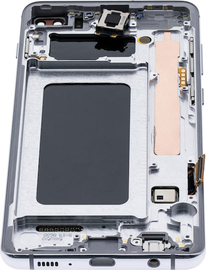Oled Assembly Frame Samsung Galaxy S10 Plus Service Pack Prism White