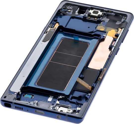 Oled ansamblu cu ramă Samsung Galaxy Note 9 aftermarket plus albastru ocean