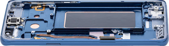 Oled Ersatzbildschirm mit Rahmen Samsung Galaxy S9 Service Pack Korallenblau