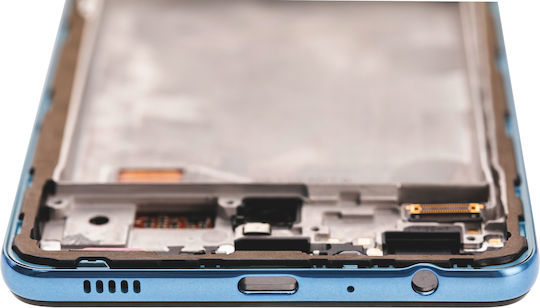 OLED модул с рамка Samsung Galaxy A72 A725 2021 Сервизен пакет Синьо