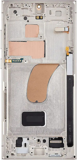 Oled Assembly Frame Samsung Galaxy S23 Ultra Us & International Aftermarket Plus 120hz Cream
