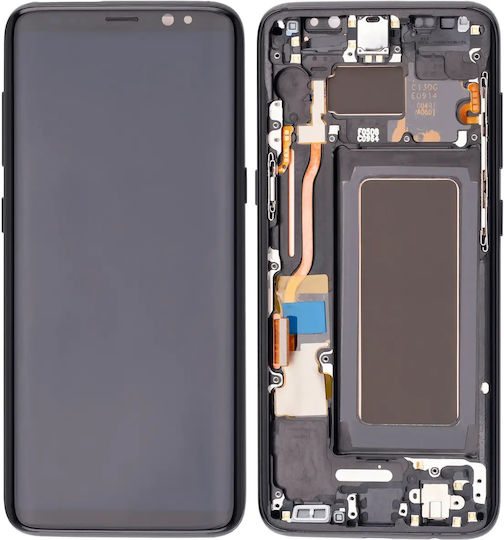 Oled Assembly Frame Samsung Galaxy S8 Aftermarket Plus Midnight Black