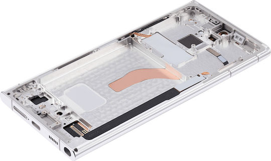 Oled Assembly Frame Samsung Galaxy S22 Ultra 5g Service Pack Phantom White