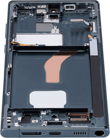 OLED Ersatzbildschirmrahmen Samsung Galaxy S22 Ultra 5G Service Pack Grüne