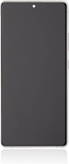 Oled Assembly Frame Samsung Galaxy S10 Lite Service Pack Prism White
