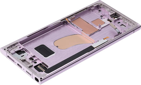 OLED Асембли Рамка Samsung Galaxy S23 Ultra US & International Aftermarket Plus 120Hz Лавандов