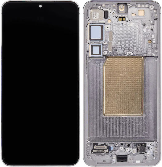 OLED Асембли Рамка Samsung Galaxy S25 Plus 5G US & International Version Aftermarket Plus Сребрист Shadow