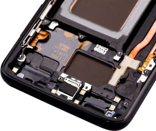 OLED Montage Rahmen Samsung Galaxy S8 Makel Grad B Mitternachts-Schwarz