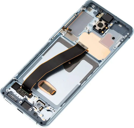 Oled Ersatzbildschirm mit Rahmen Samsung Galaxy S20 5G Nicht-Verizon 5G Uw Rahmen Service Pack Wolkenblau