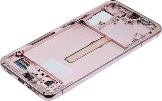 Oled Ersatzbildschirm mit Rahmen Samsung Galaxy S22 Plus 5G Service Pack Rosa Gold