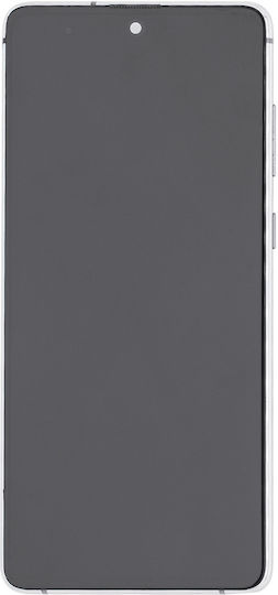 Oled Assembly Frame Samsung Galaxy Note 10 Lite Aftermarket Plus Aura Glow Silver