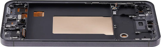 OLED Ersatzbildschirm mit Rahmen Samsung Galaxy A56 5G A566 2025 6,62" Aftermarket Plus Graphit