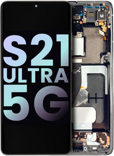 Oled Assembly Frame Samsung Galaxy S21 Ultra 5g Service Pack Phantom Black