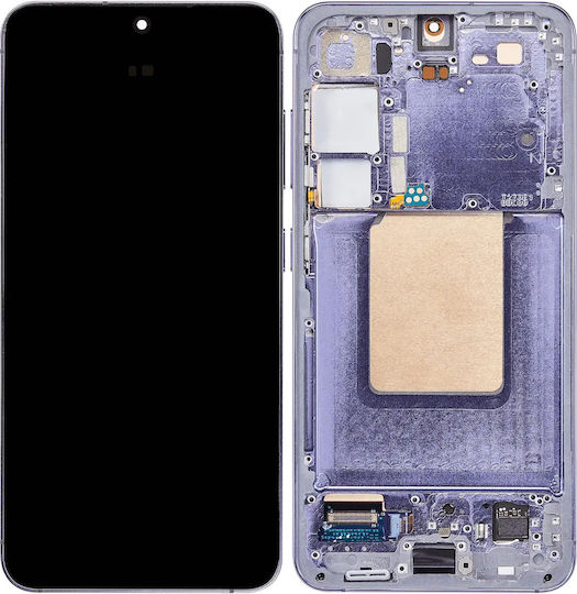 Oled Asamblare Cu Ramă Samsung Galaxy S24 5g Versiune US și Internațională Service Pack Violet Cobalt
