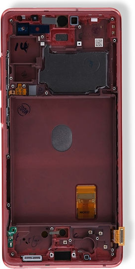 Oled Assembly Frame Samsung Galaxy S20 Fe 4g 5g Service Pack Cloud Red
