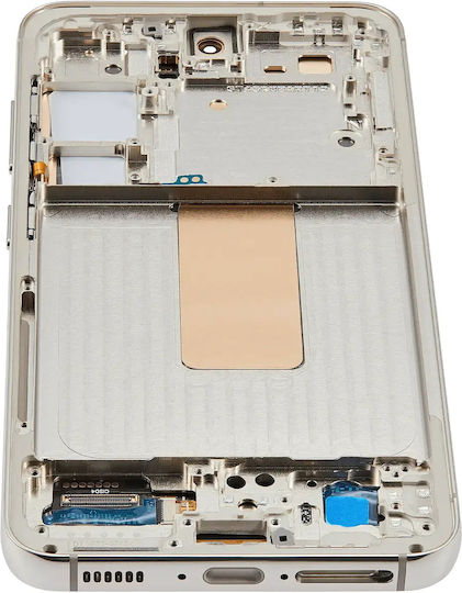 Oled Assembly Frame Samsung Galaxy S23 5g Us & International Aftermarket Plus Cream